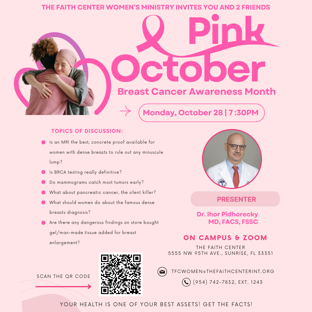 Pink October: Monday October 28th at 7:30PM