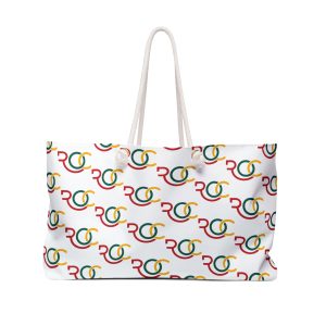 Weekender Bag - Colorful Retro Circle Pattern Travel Tote